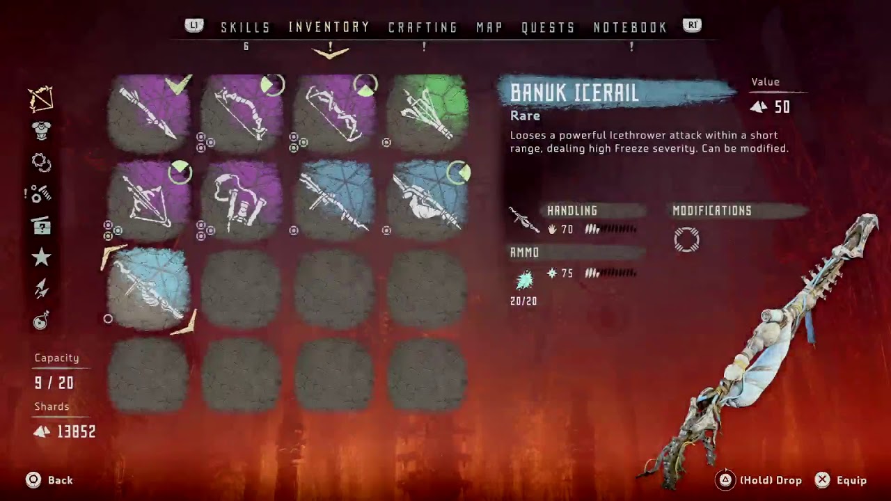 Horizon zero dawn восстановить бирюзу схема