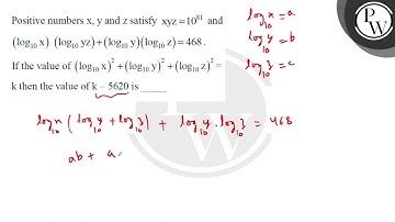 Positive numbers \( \mathrm{x}, \mathrm{y} \) and \( \mathrm{z} \) satisfy \( \mathrm{xyz}=10^{8....