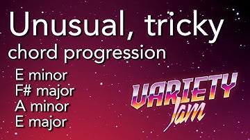 Unusual Chord Progression | Tricky Advanced Backing Track