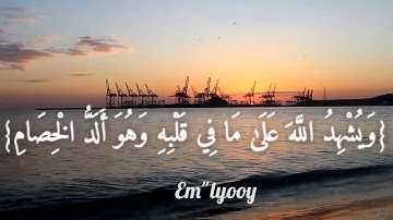 القارئ خالد الجليل {ومن الناس من يعجبك قوله في الحياة الدنيا ويشهد الله على ما في قلبه} سورة البقرة