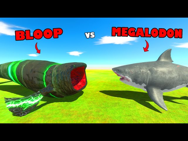 BLOOP vs MEGALODON | Upgrading into BLOOP The BIGGEST Mystery in Animal Revolt Battle Simulator class=
