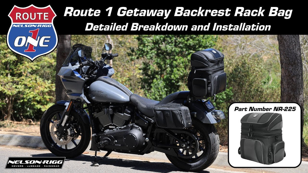 Route 1 Getaway 2.0 Backrest Rack Bag by Nelson Rigg