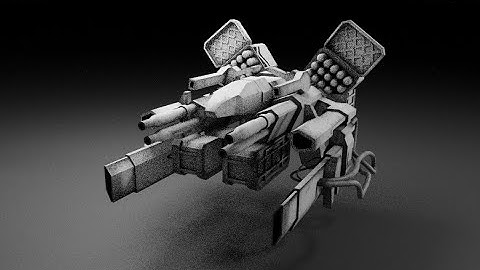 Scifi Enemy Speed Modeling - Grid Modeler (blender addon)