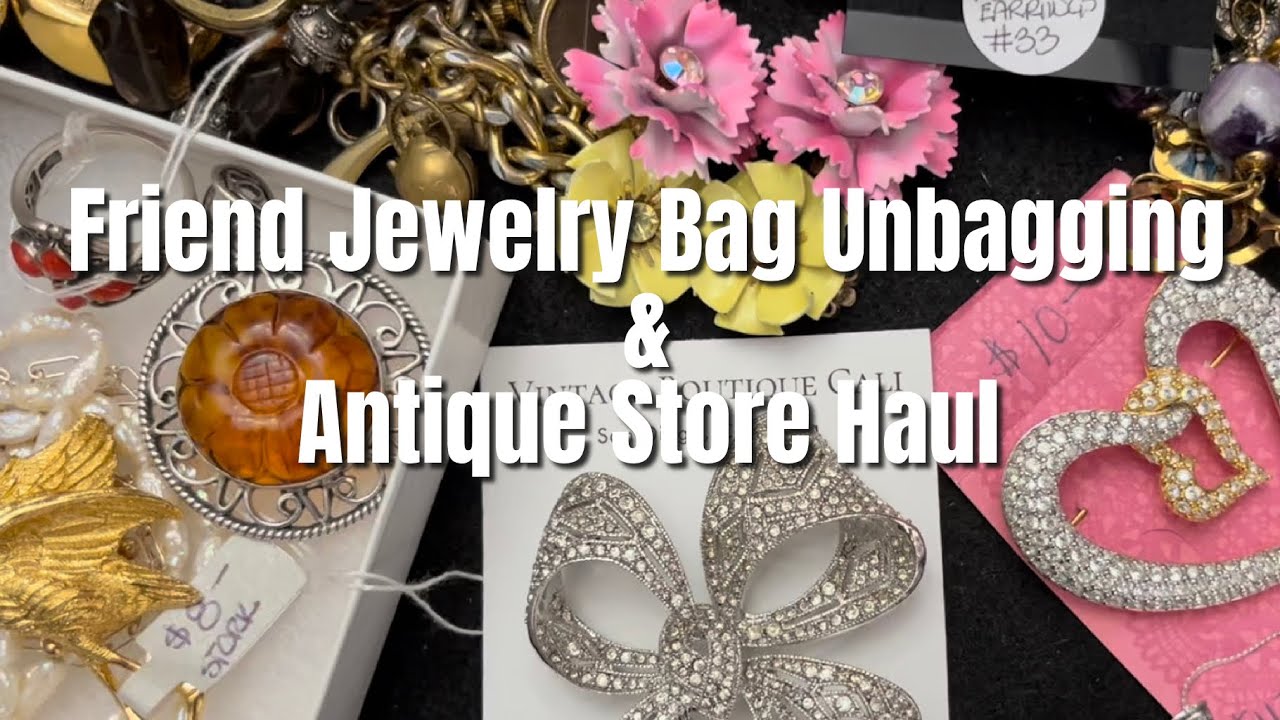 Jewelry Bag Unbagging from Doug Vintage Boutique Cali YouTube