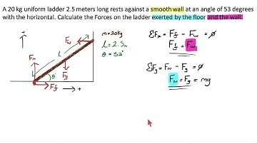 Physics: Basic Statics w/ Ladders