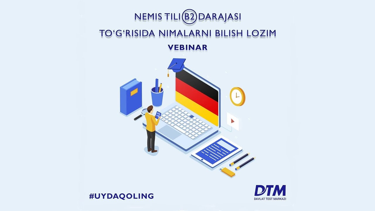 Nemis tili B2 darajasi to‘g‘risida nimalarni bilish lozim? YouTube