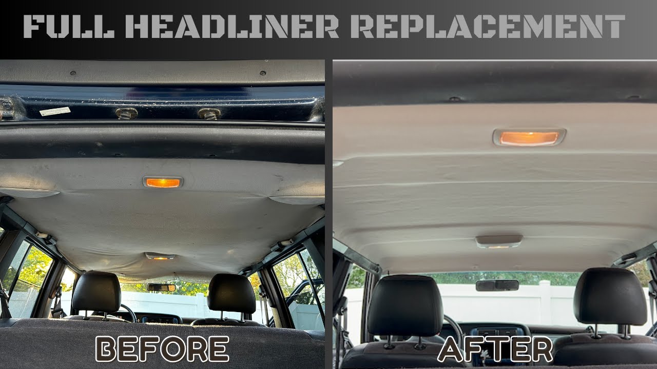 STEP BY STEP HOW TO REPLACE HEADLINER DIY | JEEP CHEROKEE XJ (97-01)