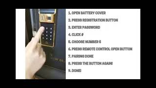 Register Remote control for EPIC 6g gate lock @My Digital lock singapore