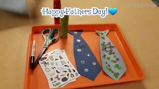 Preschool Father’s Day Tie Card DIY