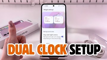 Samsung Galaxy A35 5G: How to Set Up a Dual Clock Widget