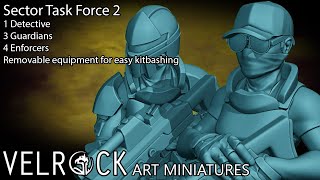 Velrock Art Miniatures Spacefarer October 2022 - Sector Task Force 2 @velrockartminiatures