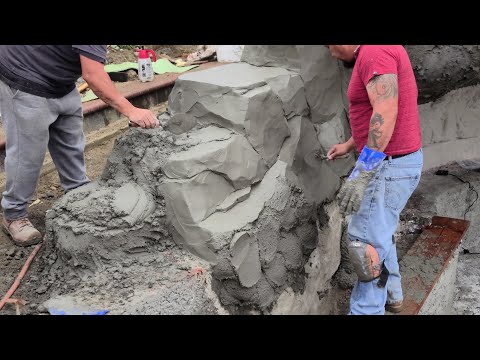Video: ¿Cómo se hace piedra falsa con hormigón?