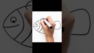 Nemo fish drawing #shorts   #youtubeshorts #clownfishdrawing