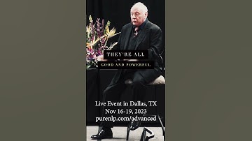 Dr. Richard Bandler’s Secret Advanced Strategies for Change. Learn more at www.purenlp.com/advanced