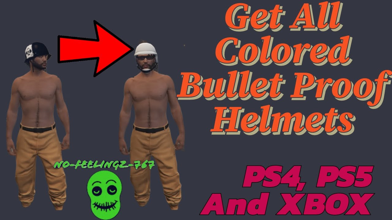*WORKING*GTA Colored Bullet Proof Helmets Glitch.Easy Colored Helmets