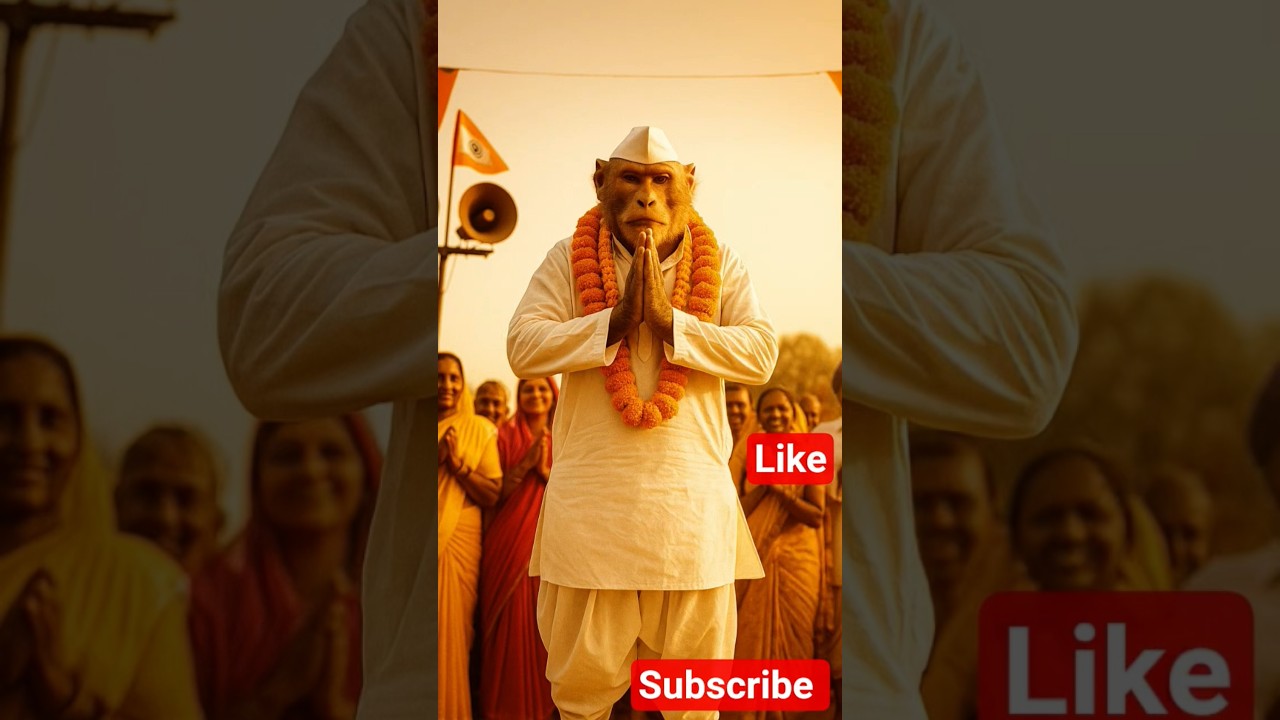 Bauwa Ka Pradhan Style! 🐵 | Vote Lauki Pe Dena