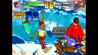 Mugen Battle Team Woody Woodpecker Vs Team Goofy