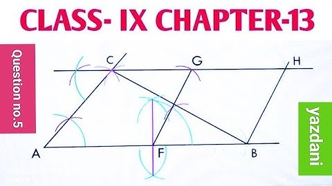 Construction | Q -5,wbbse |  class 9 maths chapter-13 | #construction #important #class