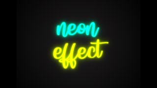 Simple Neon Text effect