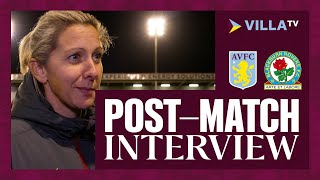 POST MATCH | Carla Ward on Aston Villa Women’s 7-0 victory over Blackburn Rovers