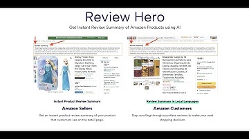 ReviewHeroAI - Get instant review summary of Amazon Product Reviews using ChatGPT