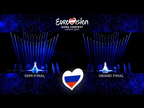Polina Gagarina - A Million Voices | Semi-Final vs Grand Final (Russia - Eurovision 2015) 50fps