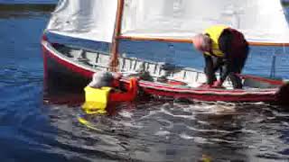 Capsize Drill for a Grebe sailing dinghy