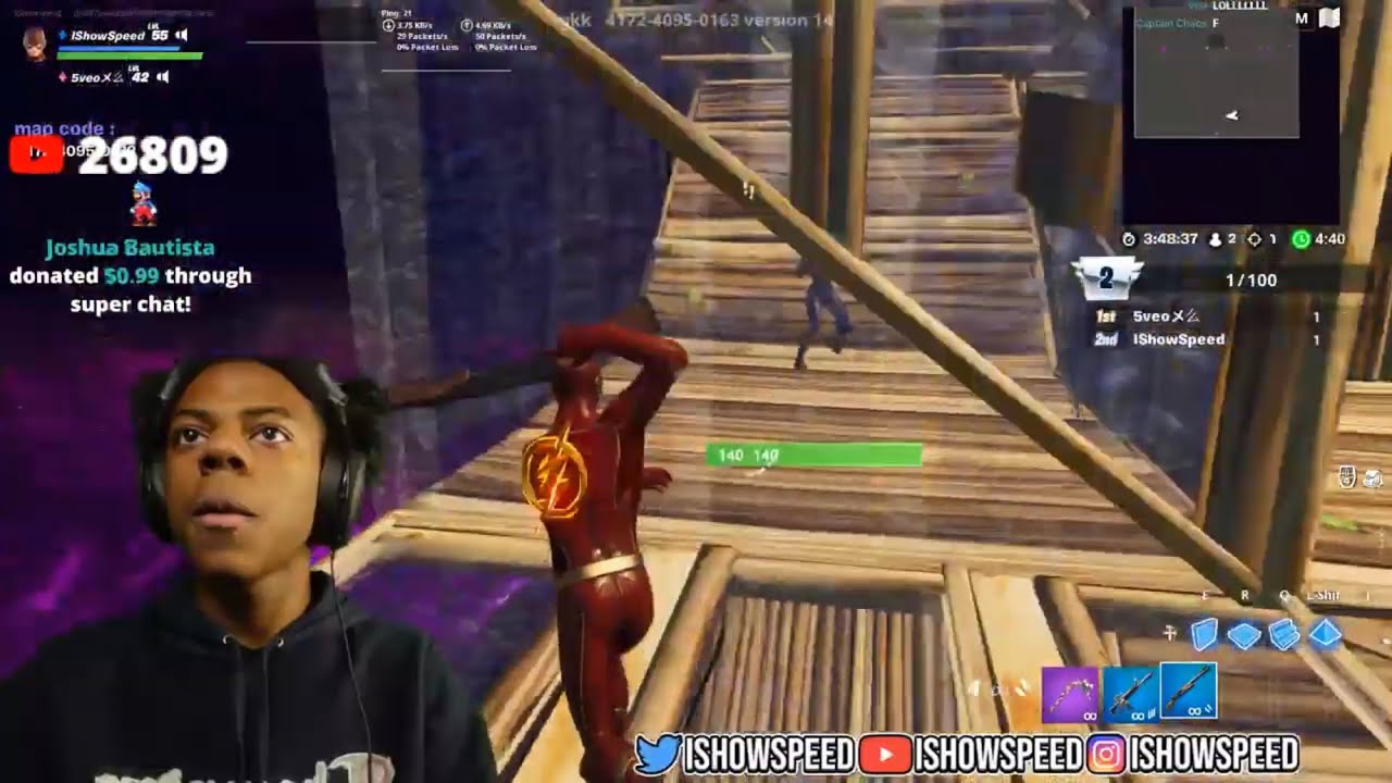 IShowSpeed Gets SCARED Playing A Horror Game On Fortnite