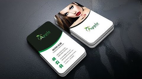 Vertical Business Card Design - Photoshop Tutorial