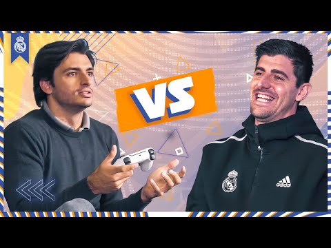 🎮 COURTOIS vs CARLOS SAINZ | Who will win? | FIFA 22 & F1® 2021