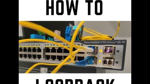 loopbacking on a port - How to