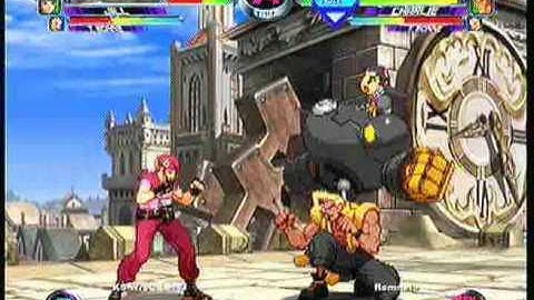 MvC2 Online (360): KS Wreq Lazz (Cam/Jill/Tron) vs Brett (Mag/Cha/Tron) 1 .:12.9.09:.