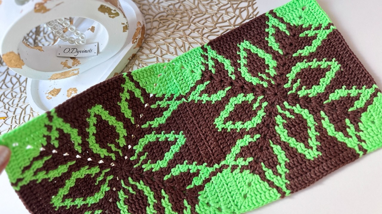 ВОСТОРГ! Вяжу эти квадратные МОТИВЫ КРЮЧКОМ и не могу остановиться! Вязание крючком.