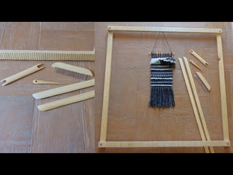 Contando insectos Mediador Párrafo Como Hacer Telar Ranurado, Ajustable y Desmontable. Telar Decorativo, Diy  Weaving Loom - YouTube