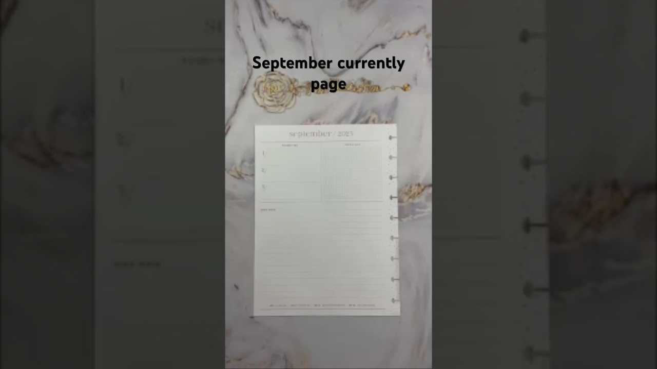 September Currently Page 