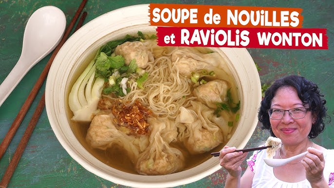 Soupe aux raviolis chinois