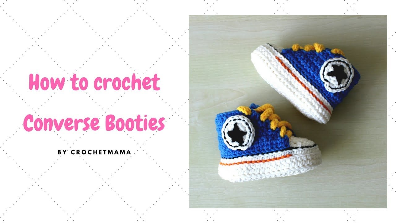 crochet baby converse youtube