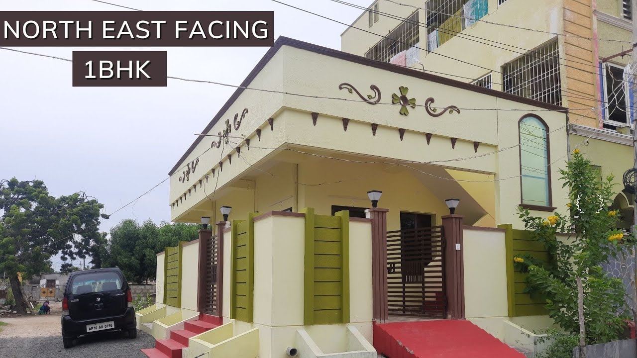 North - East Facing ll 80 గజాలలో 1BHK ll House Plan & Interiors Walkthrough