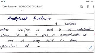 Analytic Function ||Holomorphic Functions || Regular Functions || Entire Function || Singular Points