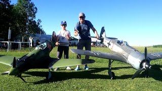 RC FOCKE WULF A8 &amp; MIG 3  ... 1/4 SCALE