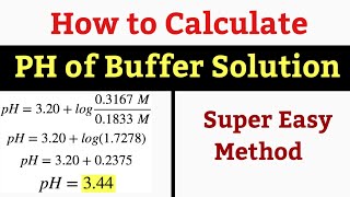 How to Calculate PH of Buffer Solution