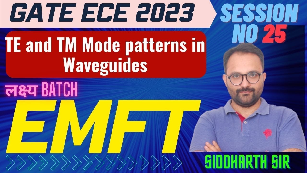 TE and TM Mode patterns in Waveguides L 25| EMF|GATE/ECE 2023|Lakshya ...