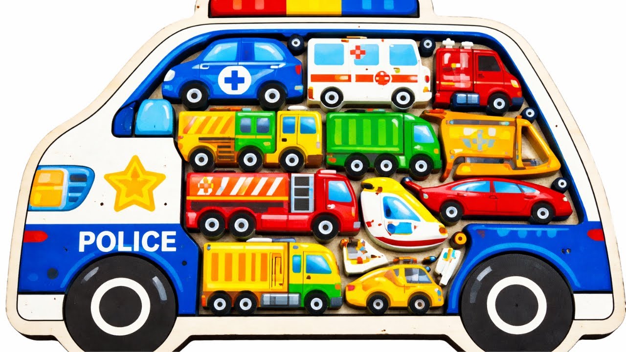 Весёлый пазл с машинами! 🚒🚑 Найди скорую!