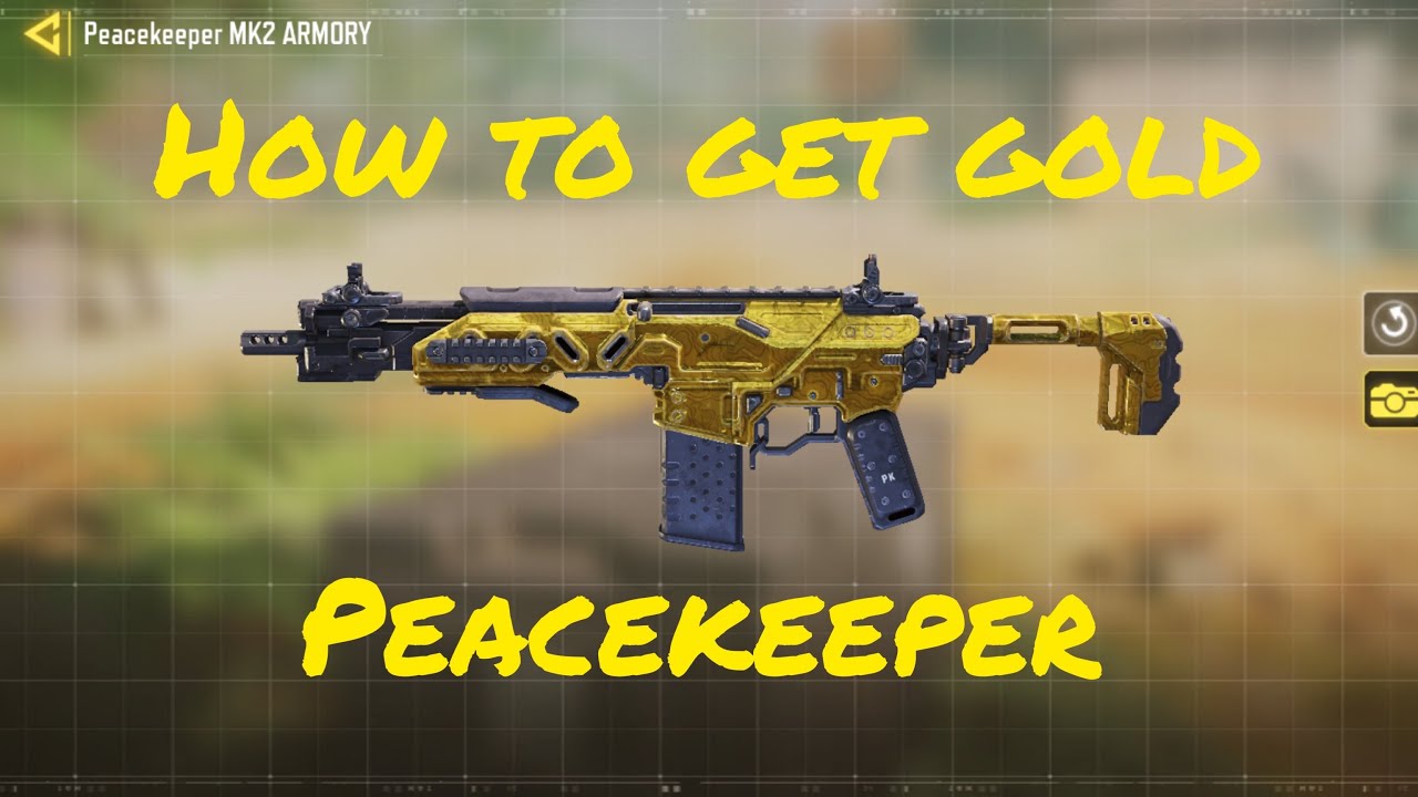 How to get GOLD Peacekeeper in cod mobile