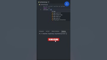 print version of python #shorts #short