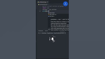 print version of python #shorts #short