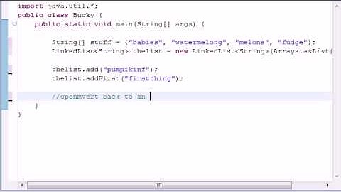 Intermediate Java Tutorial - 8 - Converting Lists to Arrays
