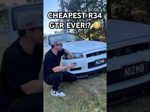 This might be the cheapest R34 GTR I’ve ever come across… and it’s CLEAN 👀🔥 #gtr #R34 #usa #jdmcar