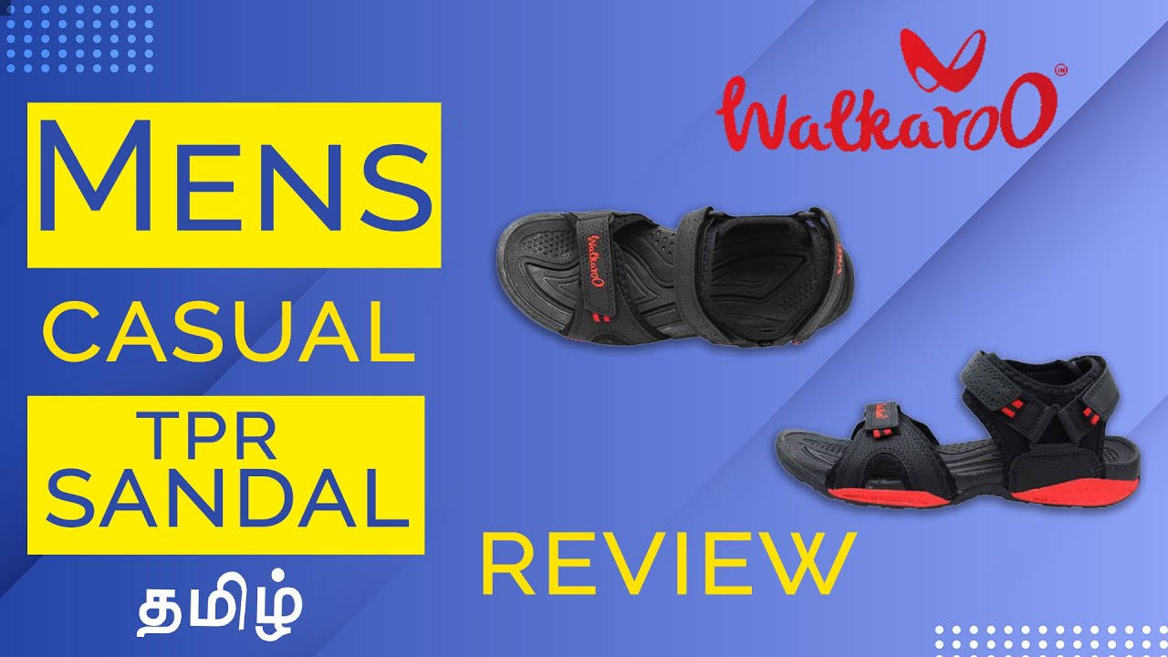 Walkaroo Mens Casual TPR Sandal WC 4309 | Review | GTrendz | Tamil ...