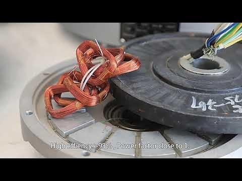 3kW Low RPM Axial flux coreless permanent magnet generator for